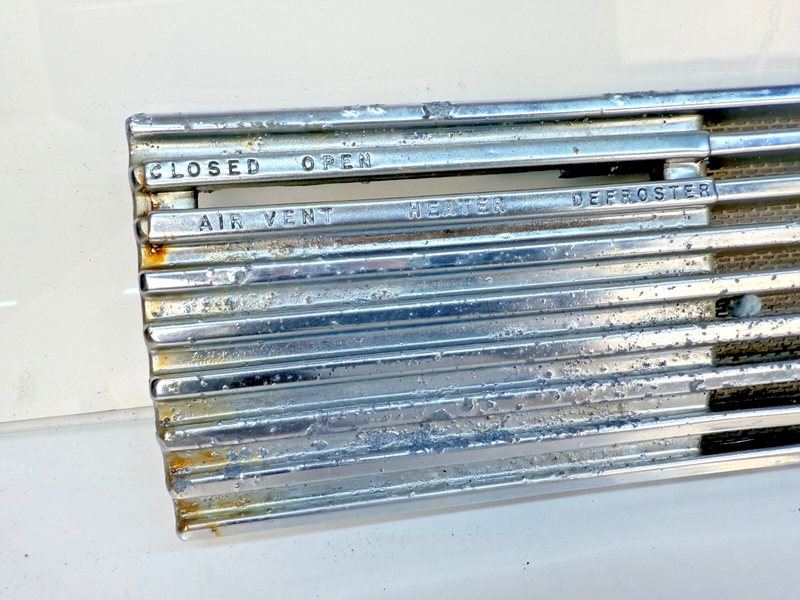 Vintage Air Vent Heater Blower Defroster Chrome Dash Panel Part # 20745 B64-8