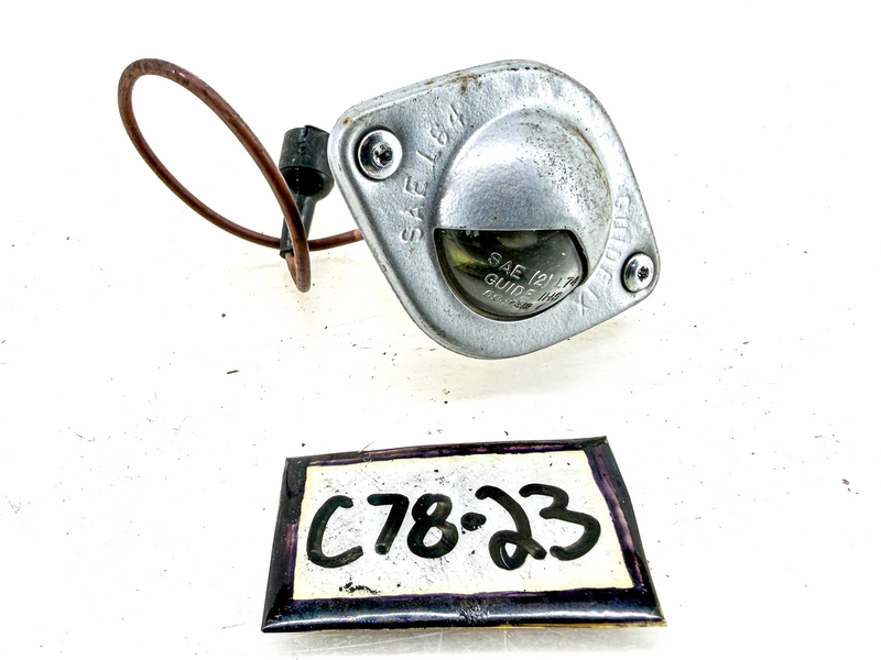 NOS Vintage Guide IX SAE L64 License Plate Light Cover GM Chevy GMC Truck C78-23