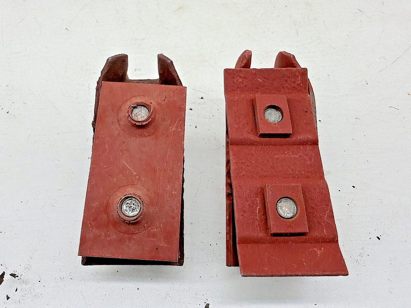 OEM Jeep Willys CJ2A CJ3A Pair Windshield Lower Brackets J-Hooks C49-60