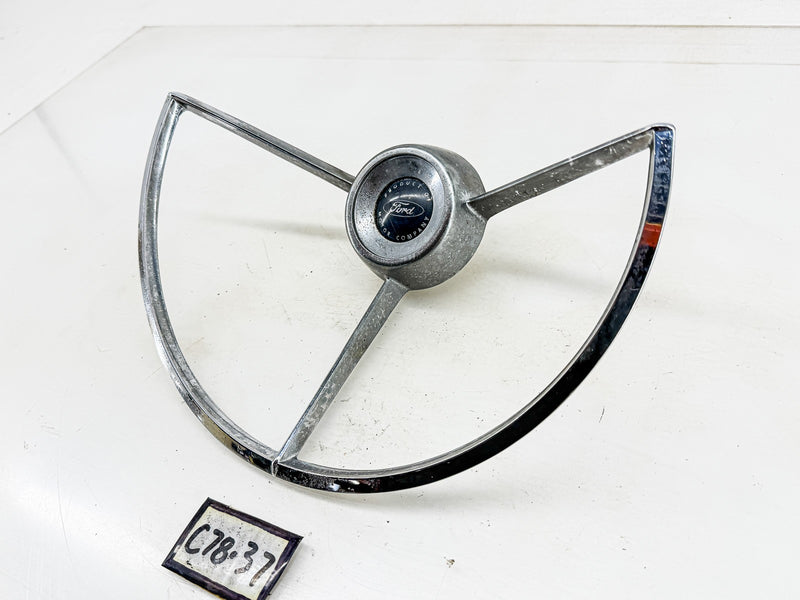 OEM 1964 FORD FAIRLANE STEERING WHEEL HORN RING C4OA-13A800 C78-37