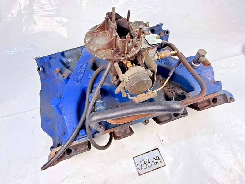 1966 Ford Galaxy 390 FE 2bbl Intake Manifold C6AE-9425-F Carburetor C60F U3B-29