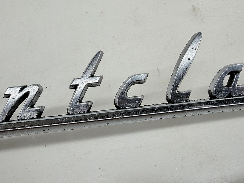 OEM 1955 1956 Mercury "MONTCLAIR" Chrome Emblem Name Plate Script C66-33