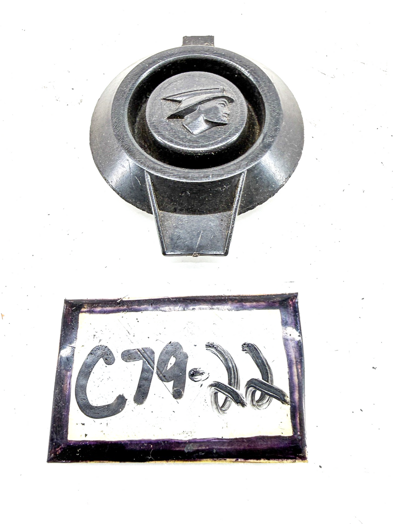 VINTAGE 1967 1968 MERCURY GOD HEAD WINDSHIELD WASHER CAP BLACK C79-22