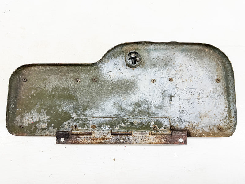 Original 1942 FORD GPW WWII JEEP GLOVE BOX DOOR with 3 DATA PLATES G503 B62-51