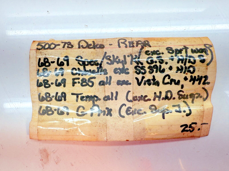 NOS VINTAGE DELCO GM BIG D REAR Shocks 1968 - 1969 CHEVELLE F-85 PRIX B56-30