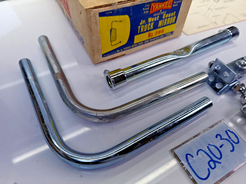 NOS Vintage Rare Painted 6x9 Yankee Truck Mirror Model 286 Mint In BOX C20-30