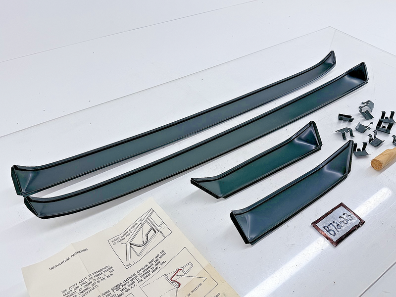 Vintage NOS Ventshades F-35 Stainless Steel Set 1965 Ford Mercury 2DR B72-23