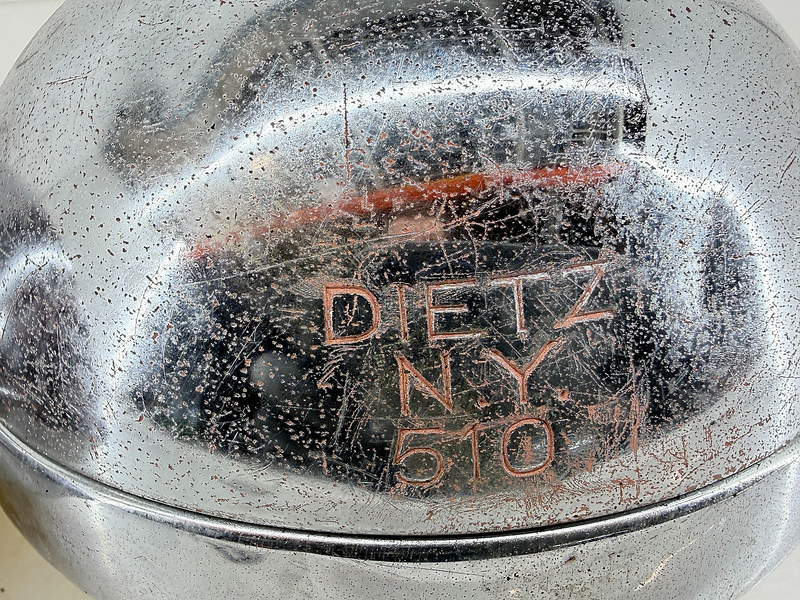 Original DIETZ N.Y. 510 FOG LIGHTS & Brackets MATCHING PAIR Ratrod Truck  C36-63