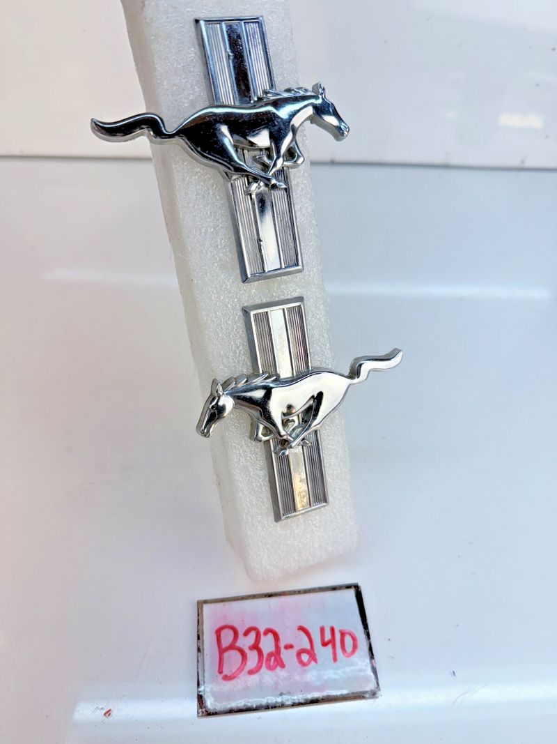 OEM 1965 1966 Ford Mustang Badge Emblem LH RH C4ZB-16C229-B C4ZB-16C228 B32-240