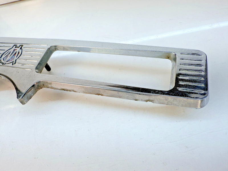 OEM 1950 - 1956 Willys Wagon Truck Jeep Jeepster Chrome Dash Gauge Plate B63-38