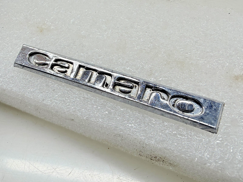 OEM 1967 Chevrolet Camaro Header Panel Trunk Emblem GM 3909137 3909567 E9-66