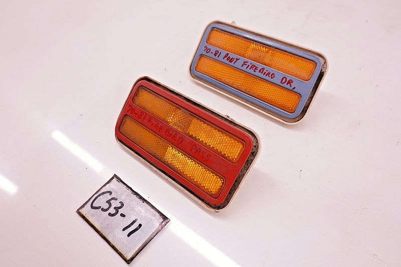 OEM 1970 - 1981 Pontiac Firebird Front Side Marker Parking Light Lamps P1A70 C53
