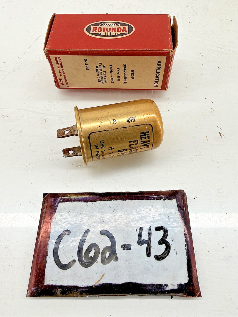NOS 1966 - 1972 Ford Mustang Torino Heavy Duty Flasher 535 6v C6AZ13350B C62-43