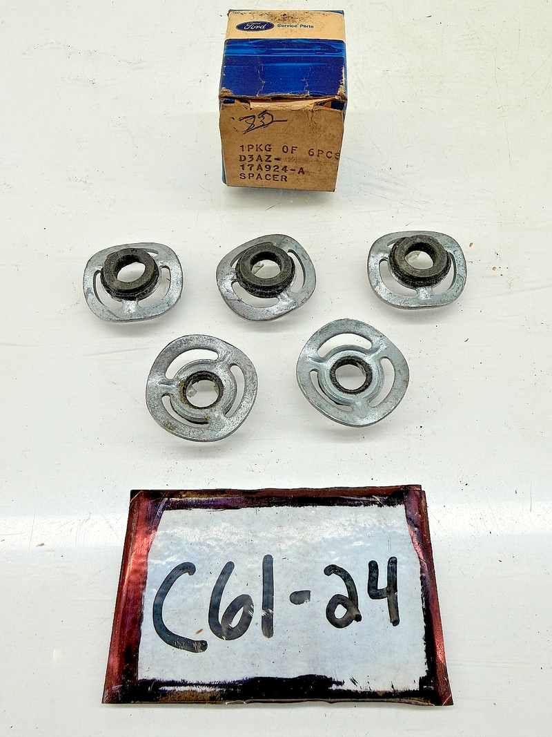 NOS 1973 1974 FORD Galaxie Maverick Torino Bumper Spacers D3AZ-17A924-A C61-24