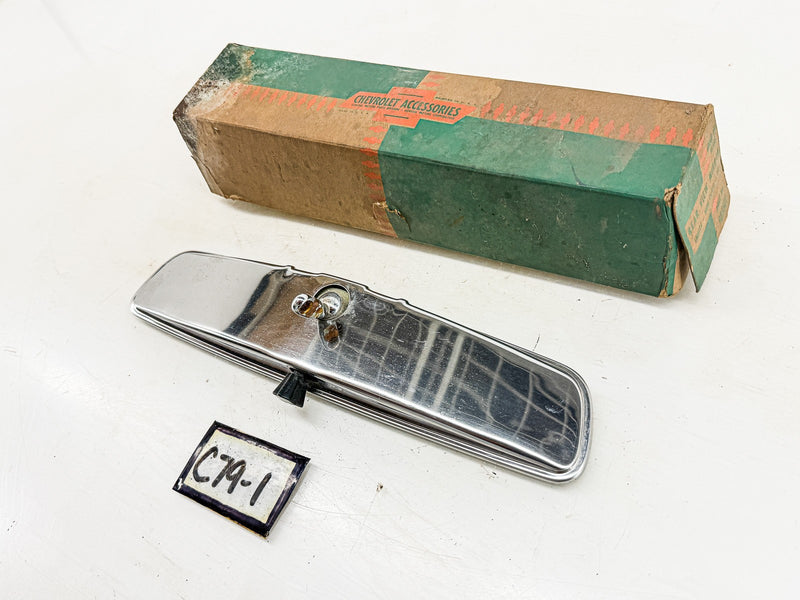 NOS 1963 - 1965 Chevrolet Accessory Rear View Mirror Non-Glare 10" 985601 C79-1