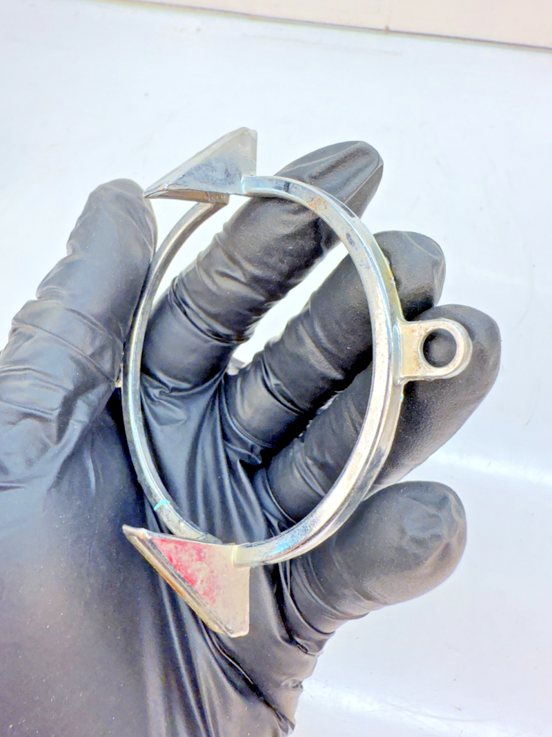 OEM 1962 CHEVY IMPALA TAIL LIGHT LENS CHROME TRIM RING BEZEL E6-39