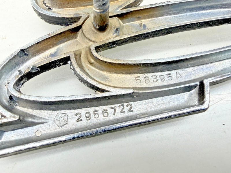 OEM 1974 - 1977 Dodge Script Emblem Plate Badge 2956722 58395A E9-85