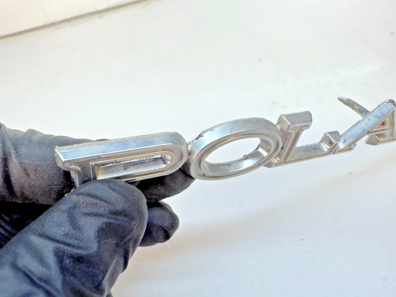 Vintage OEM Dodge 1966 POLARA Chrome Emblem Name Plate Badge 94200-2 E8-15