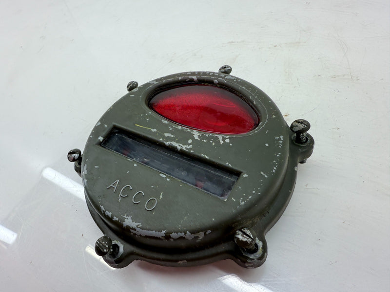 OEM 1950s Kaiser Willy M38 MC Jeep Rear Stop Light Turn Signal Lens Cover C40-11