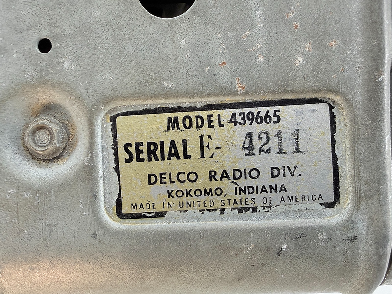 OEM 1951 - 1954 Packard Delco AM Radio 1952 1953 Clipper 439665 B77-24