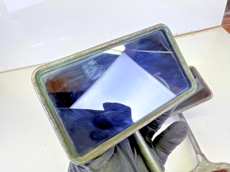 Original 1940's YANKEE Exterior Accessory Door Clamp Rear View Mirrors C27-31