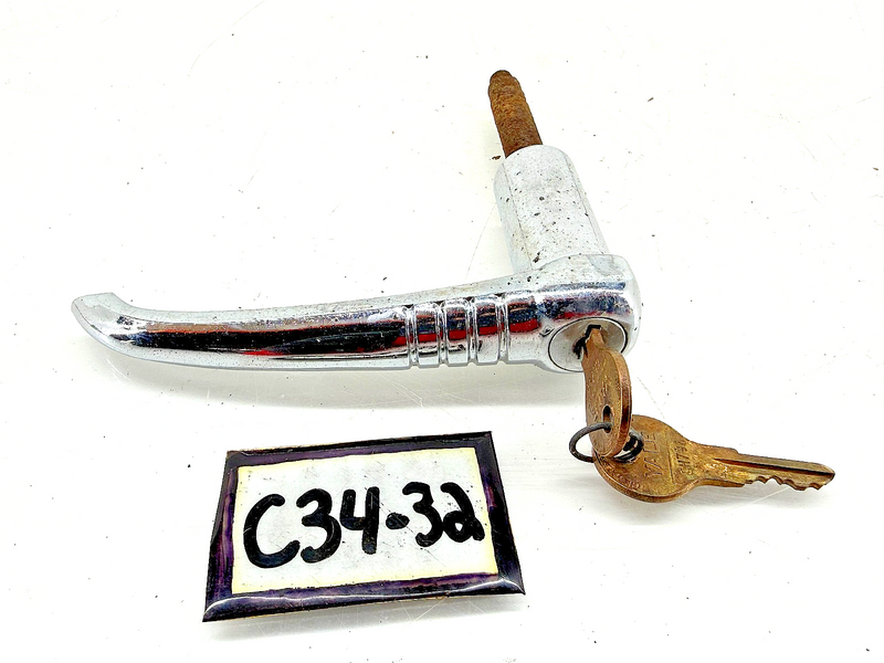 Vintage 1930s 1940s Buick Deck Lid Trunk Handle w/ Key Lock GM C34-32