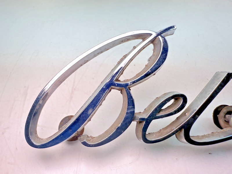 OEM 1968 1969 1970 Chevrolet Front Fender “Bel Air” Name Plate GM 3920868 E7-35