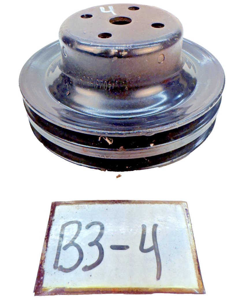 OEM 1968 - 1972 Corvette SBC 350 2 Groove Water Pump Pulley 14023156 CH B3-4