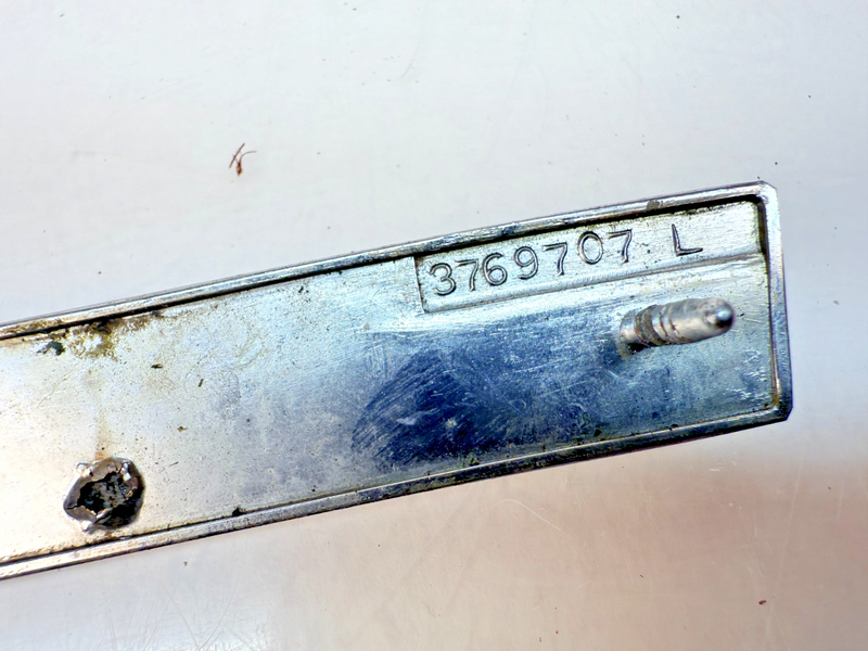 OEM 1960 Chevrolet Impala #7 Left Front Fender Chrome Molding Trim Louver E6-93