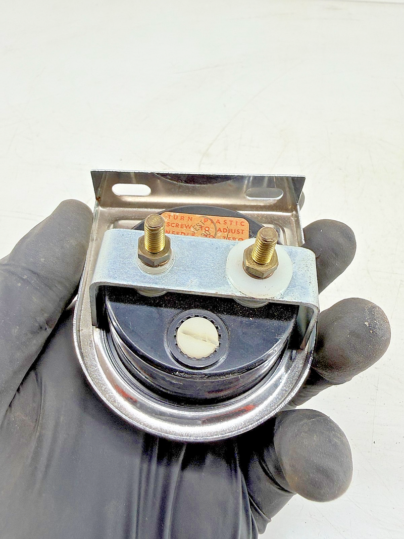 Vintage 1950s Hot Rod Gasser Stewart Warner Ammeter 60 Amp Teardrop Pod C39-53