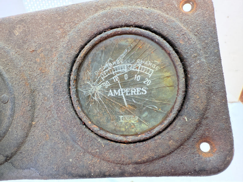 Vintage Original 1919 - 1925 Ford Model T Switch Gauge Dash Plate C24-43