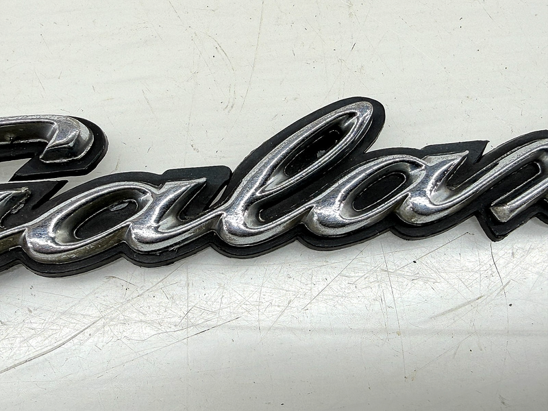 OEM 1964 FORD GALAXIE CHROME EMBLEM WITH PLASTIC BACK E9-81