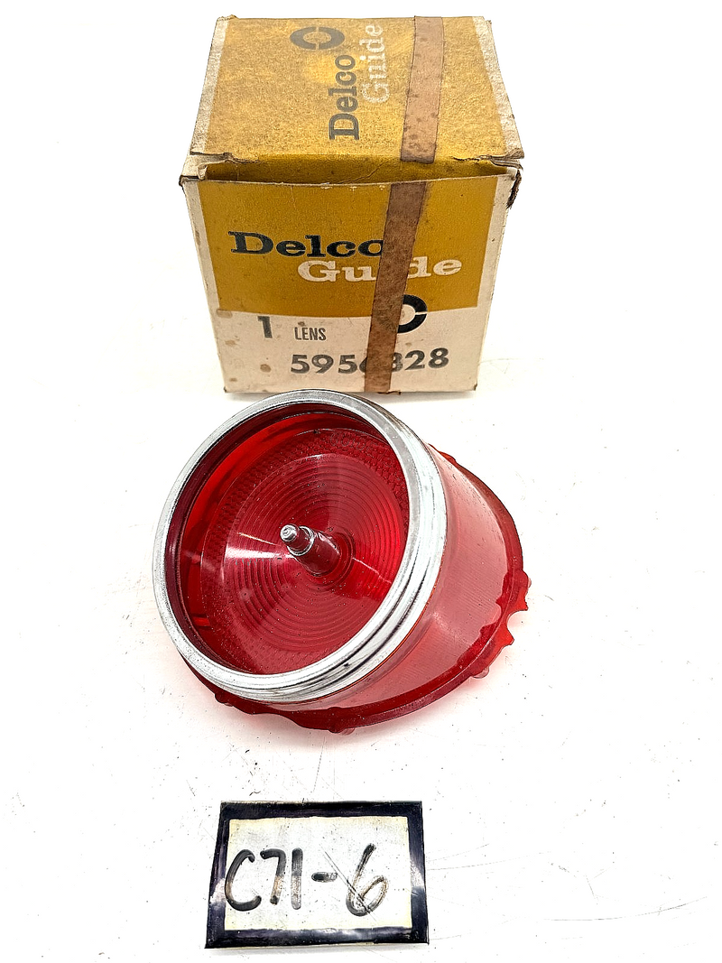 NOS 1963 Chevrolet Bel Air Biscayne Backup Lamp Lens 5956415-A C71-6