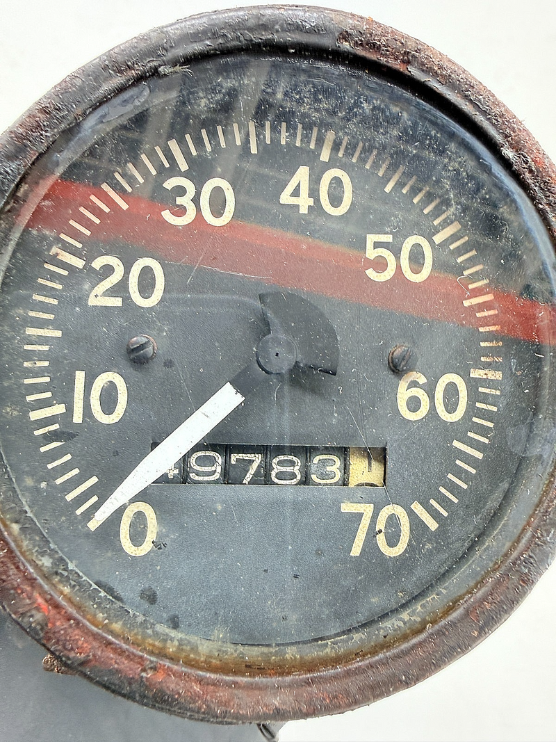 OEM 1946 - 64 Willys Jeep CJ2A CJ3A CJ3B GPW MB Speedo Speedometer 70MPH C33-32
