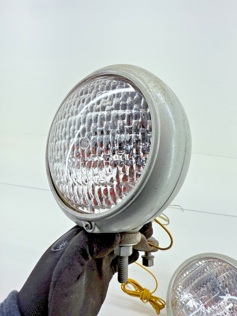 Vintage PAIR AUTO LAMP Model 10 / 600 Fog Lamp Driving Light HOT RAT ROD C37-10