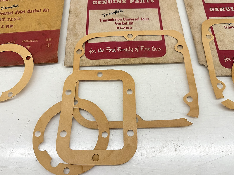 NOS 1948 - 1959 Ford Mercury Transmission & Universal Joint Gasket Kit 8T-7153