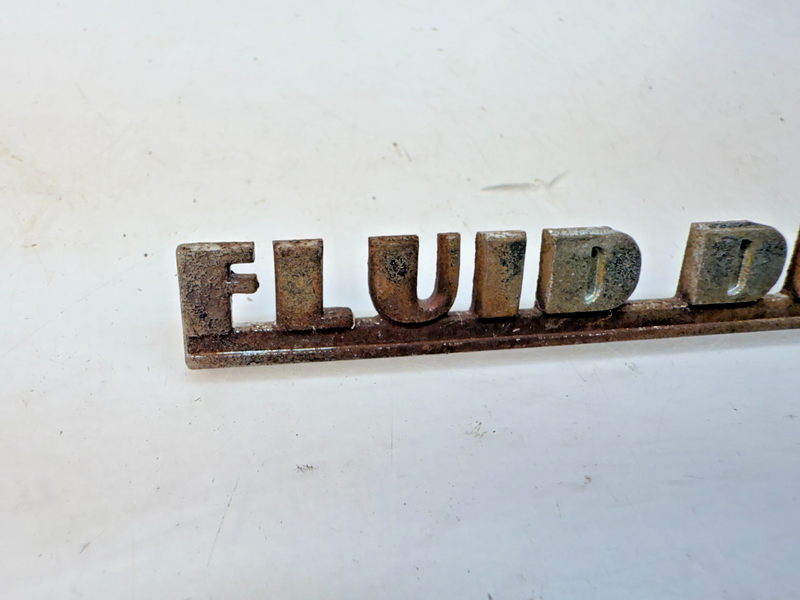Vintage OEM 1949 DeSoto Fluid Drive Emblem MOPAR 49 CUSTOM CONVERTIBLE E8-22
