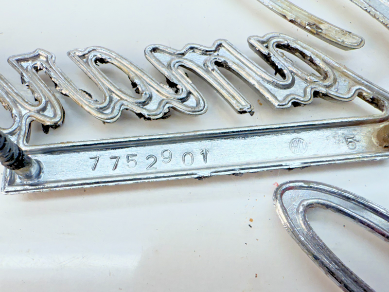 OEM 1968 - 1969 Camaro By Chevrolet Trunk Emblem 7752901 E5-43