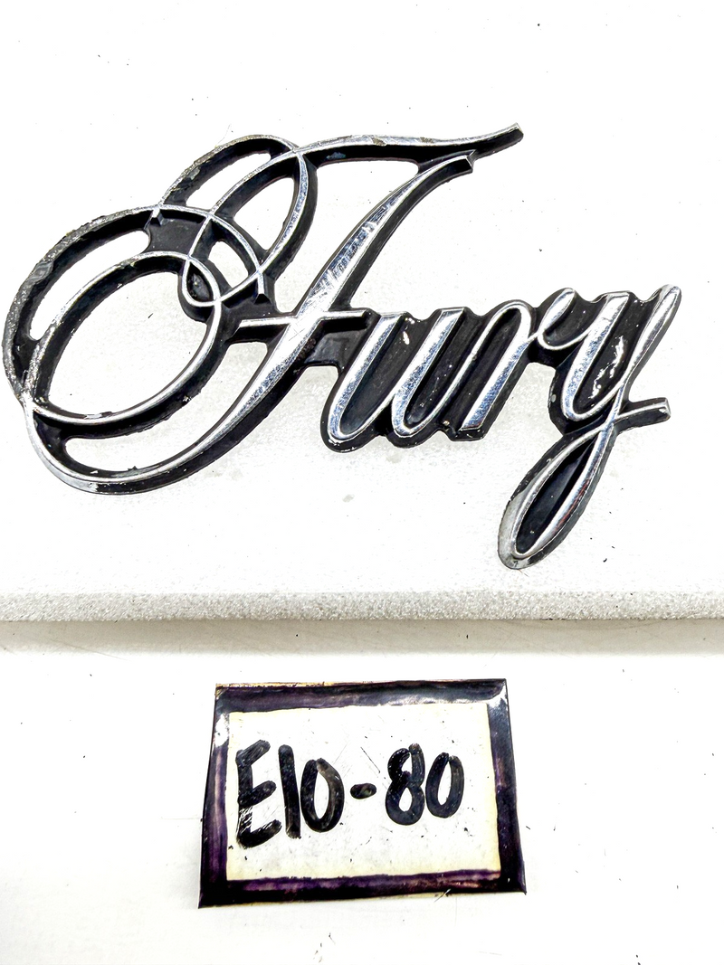 OEM 1975 - 1978 PLYMOUTH FURY SCRIPT EMBLEM MOPAR 3811524 E10-80