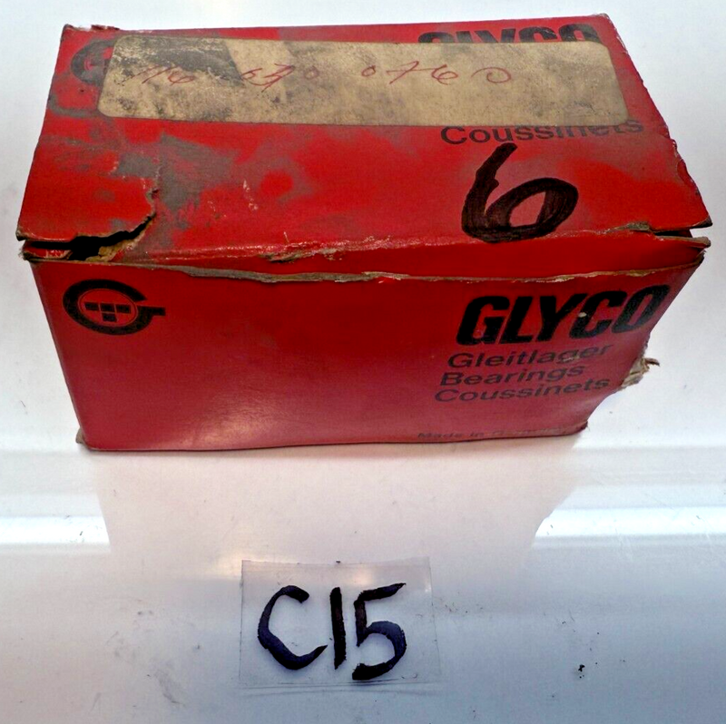NOS Glyco 71-3476/8 STD Rod Bearing M116.960-1-2- 980-1-2-3-4-5 M117.960 C15-6