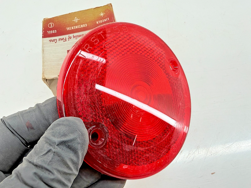 NOS 1957 - 1966 FORD TRUCK REAR TAIL LAMP RED LENS B9C-13450-A C68-7