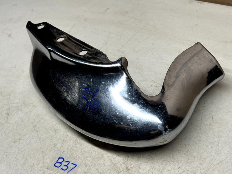 OEM 1966 Chevy Impala LEFT CHROME FRONT BUMPER END *SOLID* Biscayne 66 B37-36