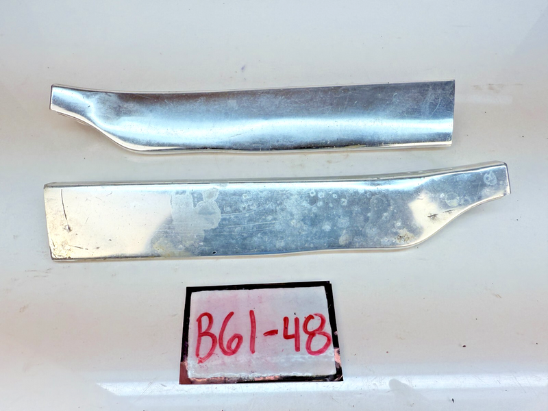 OEM 1960 Chevy Impala Pair Lower Grille Trim Filler Splash Shield Molding B61-48