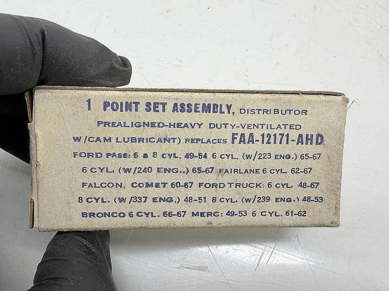 NOS LOT 4 DISTRIBUTOR POINT SETS 1949 - 1967 FORD MERCURY FAA-12171-AHD C77-32