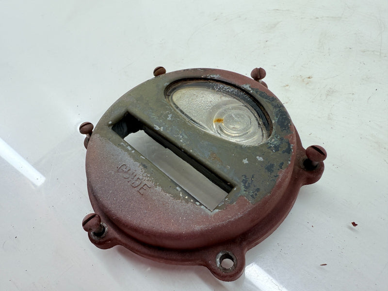 OEM 1950's Kaiser Willy M38 MC Jeep Rear Stop Light Turn Signal Lens Cover C40-9