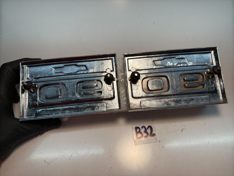 Original OEM Chevy Truck C90 C 90 Fender Emblem Badge SET GM 672398 B32-38
