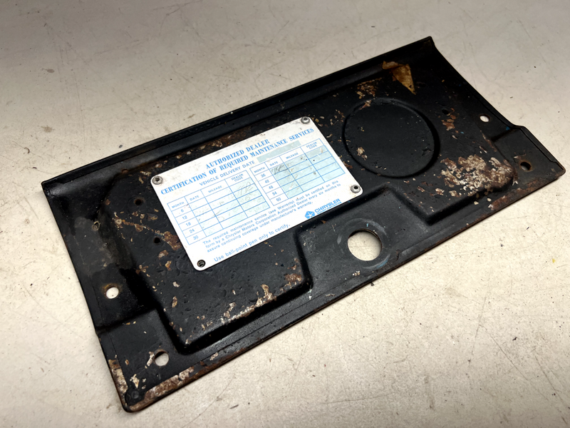 OEM 1966 Barracuda Glove Box Lid 66 Cuda Mopar B20