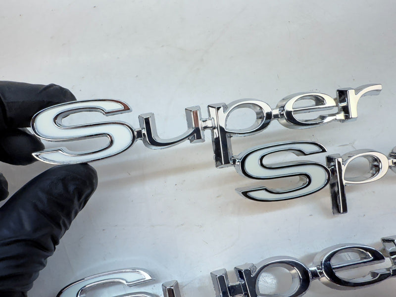 NOS GM 1967 Chevelle 396 SUPER SPORT SS PAIR Quarter Panel Emblems 7660687 E8-6