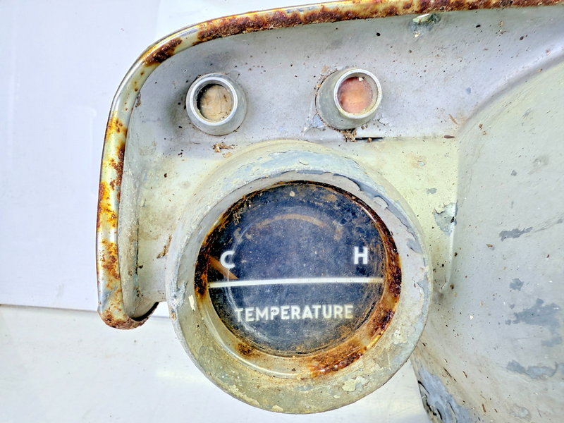 OEM 1957 Chevrolet Belair Instrument Cluster Speedo Fuel Temp Gauges C25-4