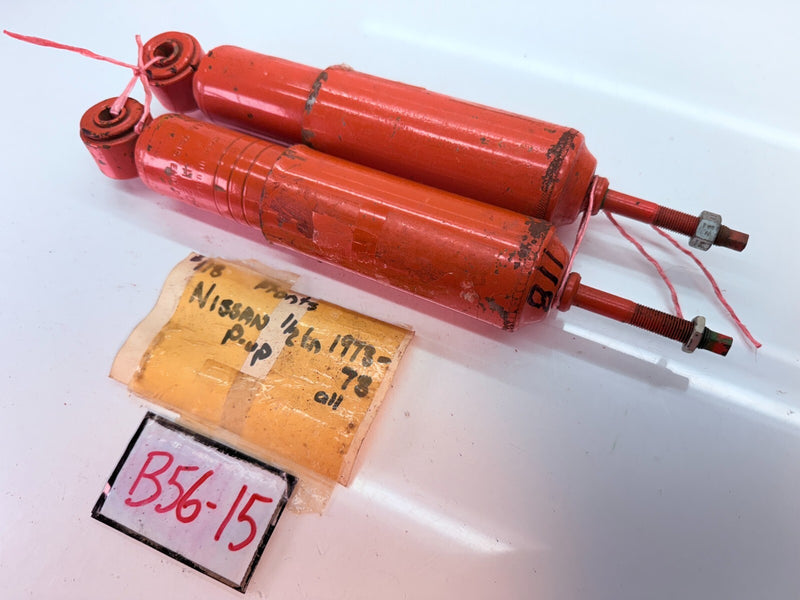 NOS VINTAGE PAIR FRONT Shocks 1973 - 1978 NISSAN PICKUP 1/2 TON B56-15
